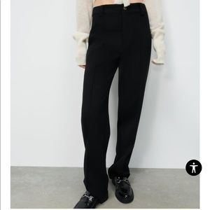 Zara Straight Black Trousers